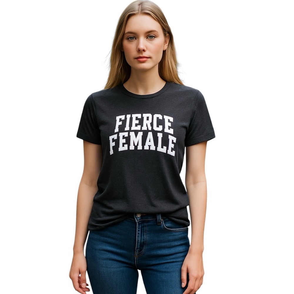Fierce Female GRAPHIC CLASSIC Aeropostale GREY SHORT SLEEVE TSHIRT M